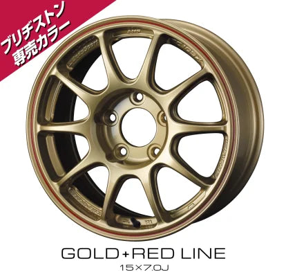 WedsSport TC105X GRAVEL - 15x7J - 5x100 - ET: 35 (Gold+Red Line)