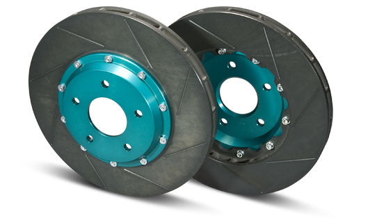 Project Mu - SCR-PRO Front Slotted Rotors (Black) - Honda Civic Type R FD2R GPRH114BK - Rzcrewgarage