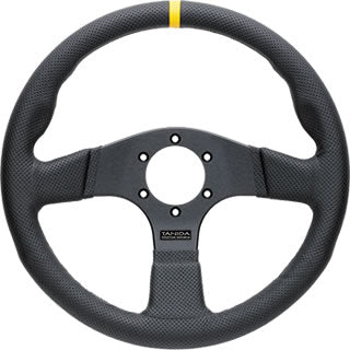 Juran - Racing 350D Steering Wheels - 3 Spokes Leather 350mm - FLAT Dish - 363671 - RZCrewGarage