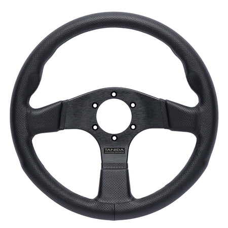 Juran - Racing 350D w/o Centerline Steering Wheels - 3 Spokes Leather 350mm - FLAT Dish - 363893 - RZCrewGarage
