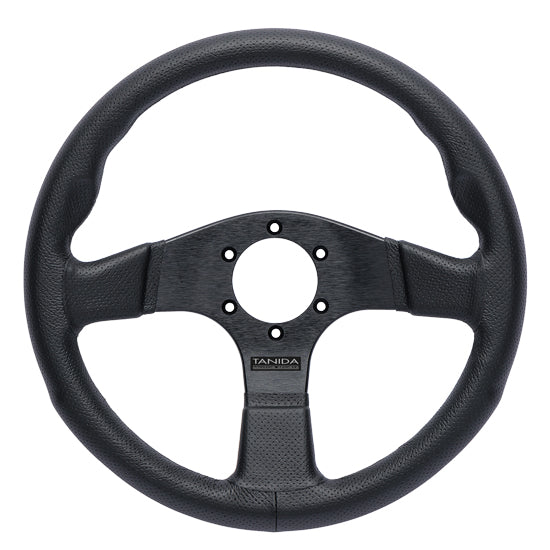 Juran - Racing 350D w/o Centerline Steering Wheels - 3 Spokes Leather 350mm - FLAT Dish - 363893 - RZCrewGarage