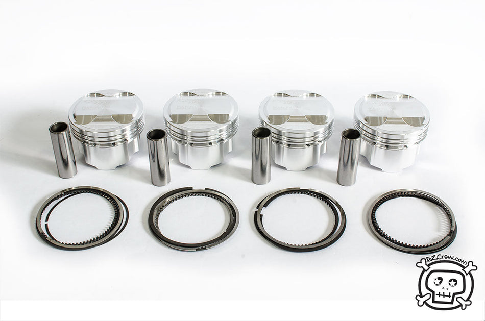 Rzcrew Racing - Forged Pistons 90.5mm - 8:5 to 15:0 Compression Ratio - Nissan KA24DE