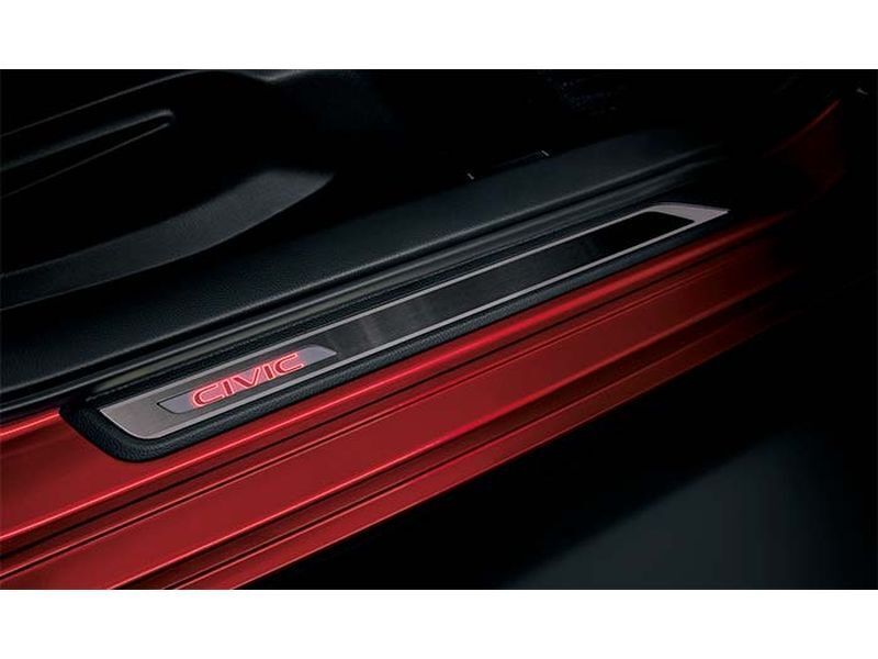 Genuine Honda Parts - Honda Acces LED door step (Red) - Honda - Civic Hatchback FL1 - 08E12-T43-000B - Rzcrew Garage