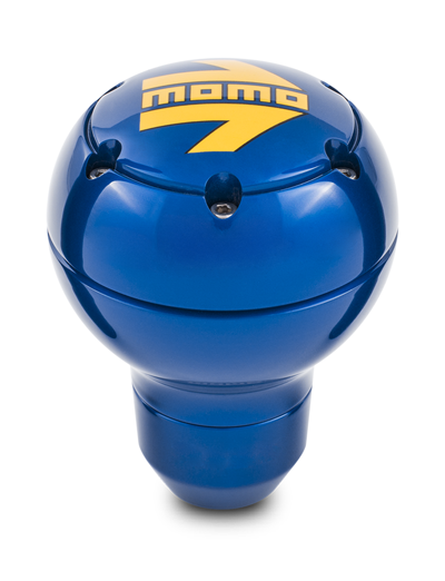 Momo - ROUND METAL BLUE Shift knob-SK118 - Rzcrewgarage