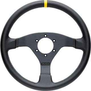 Juran - Speed 320D Steering Wheels - 3 Spokes Leather 350mm - FLAT Dish - 363794 - RZCrewGarage