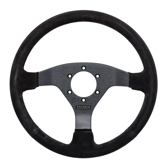 Juran - Speed 320S w/o Centerline Steering Wheels - 3 Spokes Suede 350mm - FLAT Dish - 363923 - RZCrewGarage