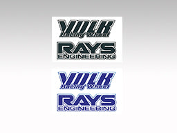 Rays - TE37 repair sticker Blue-7415-2 - RZCrewGarage
