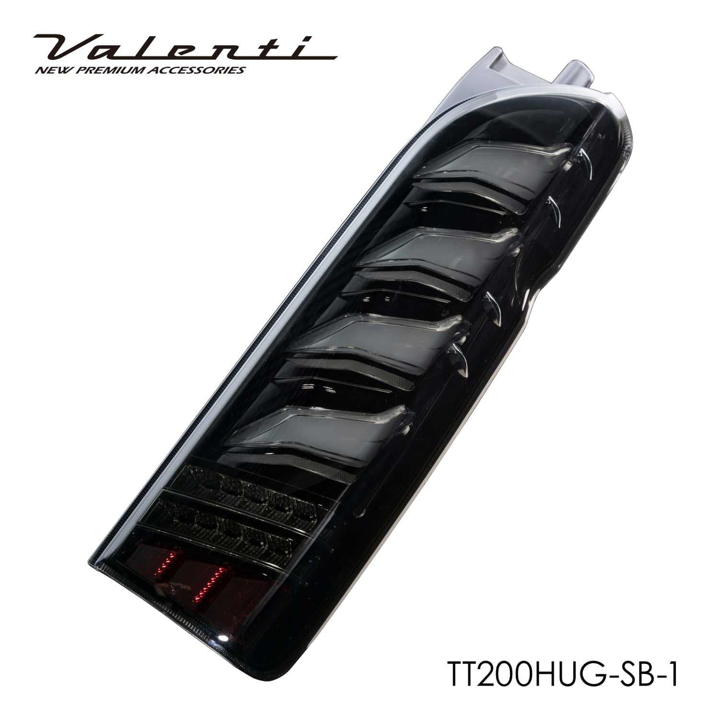 Valenti - Jewel LED Tail Lamp Ultra Gamma R (Light Smoke/Black Chrome) - Toyota - Hiace Van TRH200K - TT200HUG-SB-1 - TT200HUG-SB-1 - Rzcrew Garage