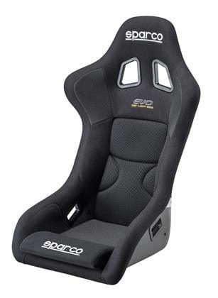 Sparco Evo Black Fixed Bucket Seat - Frp - Black-008072FNR - Rzcrewgarage