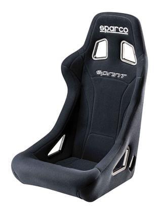 Sparco Sprint Black Fixed Bucket Seat - Tubular - Black-008235NR - Rzcrewgarage