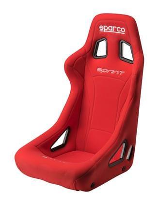Sparco Sprint Red Fixed Bucket Seat - Tubular - Red-008235RS - Rzcrewgarage