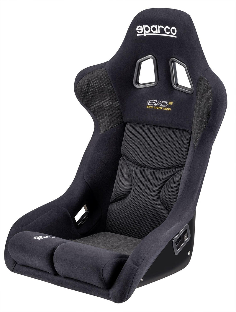 Sparco Evo III Black Fixed Bucket Seat - Frp - Black-008361FNR - Rzcrewgarage