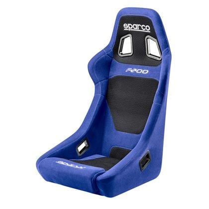 Sparco F200 Blue Fixed Bucket Seat - Tubular - Blue-00917AZ - Rzcrewgarage