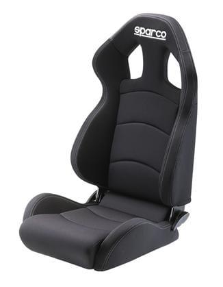 Sparco Chrono Road Reclinable Seat - Frp - Black - Fabric-00959CRMNR - Rzcrewgarage