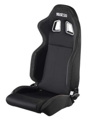 Sparco R100 Reclinable Seat - Tubular - Black - Fabric-00961NRNR - Rzcrewgarage