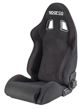 Sparco R600 Reclinable Seat - Tubular - Black - Fabric-00968NRRS - Rzcrewgarage
