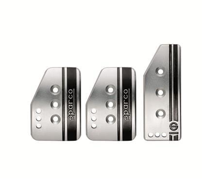 Sparco - Settanta Short Silver Pedal Kit - MT -037879IT01 - RZCrewGarage