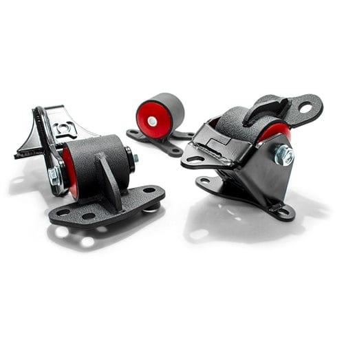 Steel Black Engine Mount Kit ( 60A Red) - EJ7 - 10052-60A