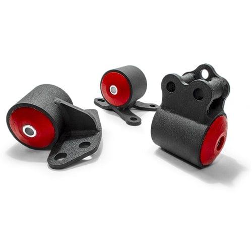 Steel Black 3 Bolts Engine Mount Kit ( 95A Dk Red) - DC2/DB8 - 10150-95A