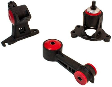 Steel Black Engine Mount Kit ( 95A Dk Red) - ZF1/ZF2 - 11550-95A