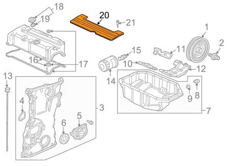 Genuine Honda Parts - Black Coil Pack Cover - Honda K20Z/K20A - 12500-PNC-020 - 12500-PNC-020