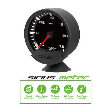 Trust Greddy Sirius Meter Water Temperature Gauge - 74mm - 0-130C-16001731 - RZCrewGarage