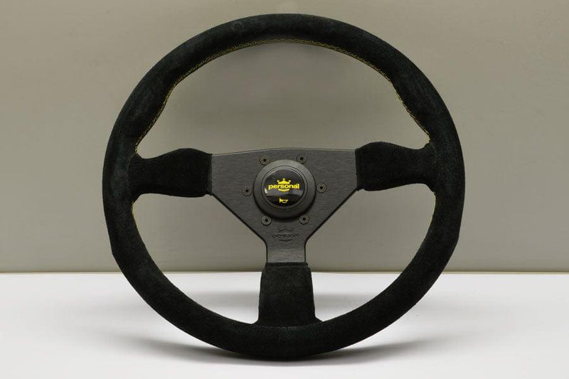 Personal - Grinta Steering Wheels - 3 Spokes Suede-6430.35.2092 - RZCrewGarage