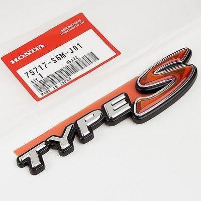 Buy Genuine Honda Parts - DC5 Type S Rear Emblem - Honda