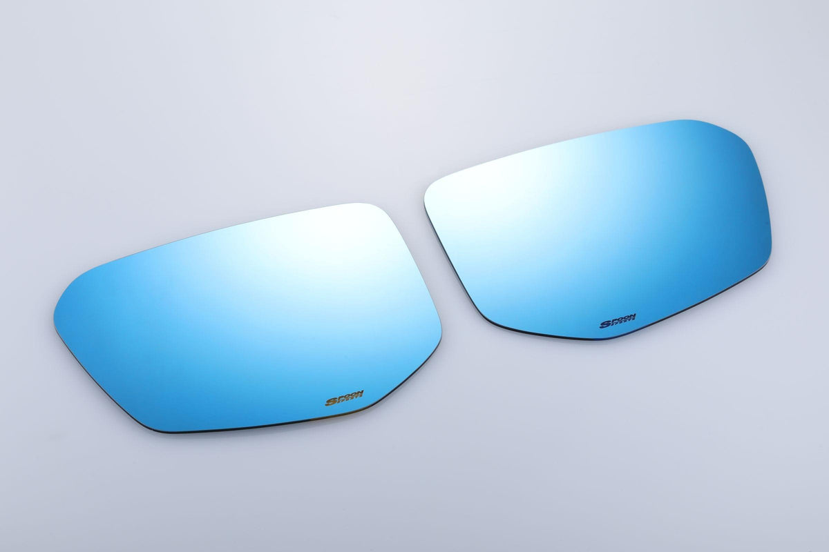 Spoon - Blue Wide Mirror - Honda - Civic Type R FK8 - 76203-FKA-030 - Rzcrew Garage