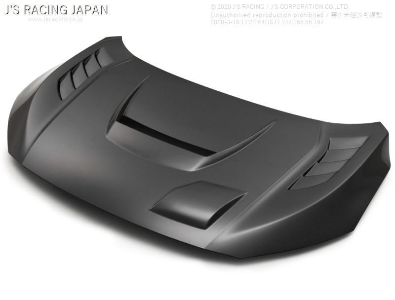 Js Racing - Type V Aero Half Carbon Bonnet - Honda - Civic Type R FK8 - ABV-K8-C - Rzcrew Garage