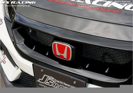Js Racing - Emblem Pedestal for  JS Racing Front Grille - Honda - Civic Type R FK8 - AG-K8-EM - Rzcrew Garage