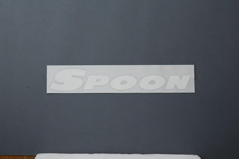 Spoon - Team Sticker ( White) 300mm - Honda - ALL-90000-W01 - ALL-90000-W01 - Rzcrew Garage