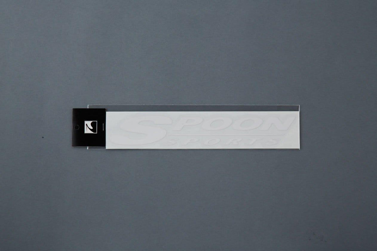 Spoon - Team Sticker ( White) 250mm - Honda - ALL-90000-W21 - ALL-90000-W21 - Rzcrew Garage