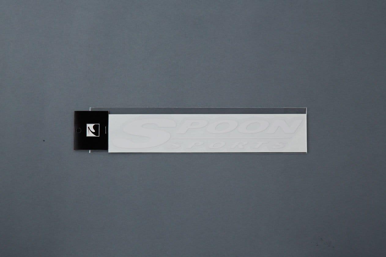 Spoon - Team Sticker ( White) 250mm - Honda - ALL-90000-W21 - ALL-90000-W21 - Rzcrew Garage