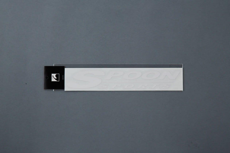 Spoon - Team Sticker ( White) 250mm - Honda - ALL-90000-W21 - ALL-90000-W21 - Rzcrew Garage