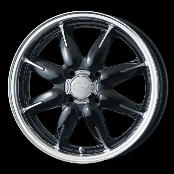 Enkei Japan all one - 15x5J - 4x100 - ET: 45 (Machining Black) - JDM-301-550-4945MCBK