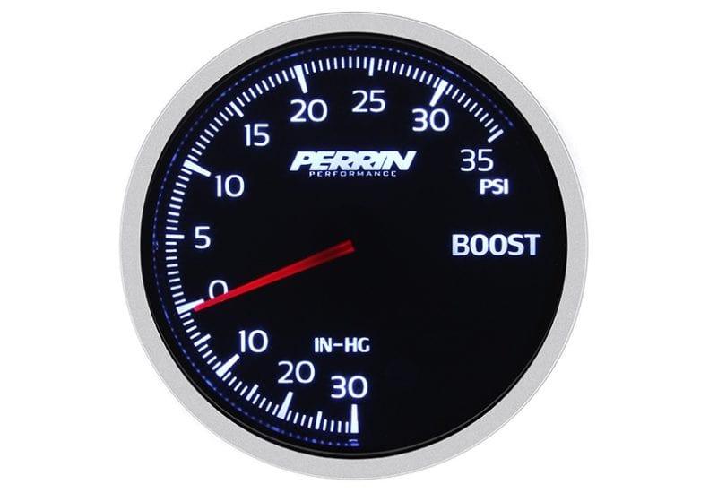 Perrin White,Red Boost Gauge - 60mm - 35psi-ASM-GAU-001 - RZCrewGarage