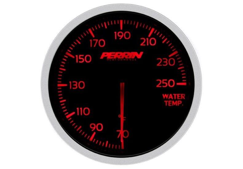 Perrin White,Red Water Temp Gauge - 60mm - 70-250F-ASM-GAU-020 - RZCrewGarage