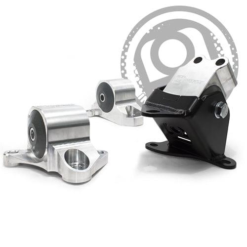 Aluminum Black Anodised (3 Bolts) Engine Mount Kit ( 95A Dk Red) - EK(All) - B10051-95A-BA