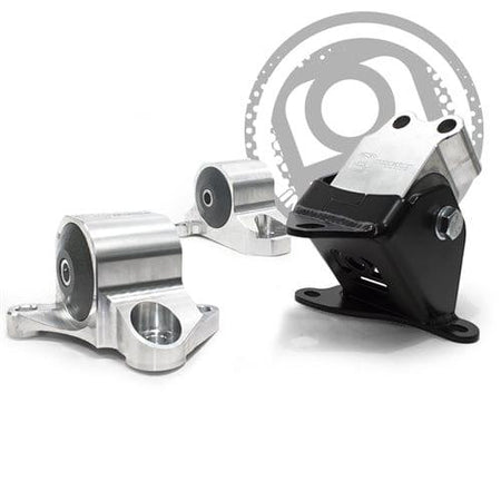 Aluminum Silver (3 Bolts) Engine Mount Kit ( Solid) - EK(All) - B10051-SOLID