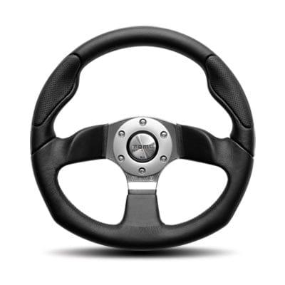 Momo - Commando 2R Steering Wheels - 3 Spokes Leather - 46mm Dish-C-73 - RZCrewGarage