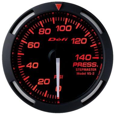 Defi Red Racer Oil Pressure Gauge - 52mm - 0-140 Psi-DF06607 - RZCrewGarage
