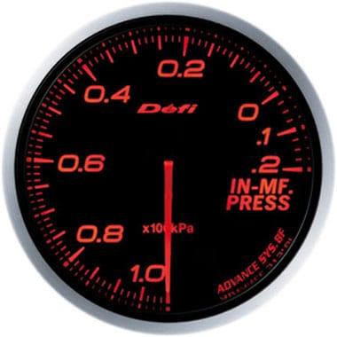 Defi Amber Advance BF Vacuum Gauge - 60mm - 20kPa-DF10102 - RZCrewGarage