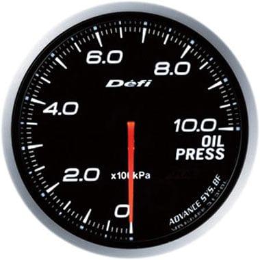 Defi White Advance BF Oil Pressure Gauge - 60mm - 10 Bar-DF10201 - RZCrewGarage