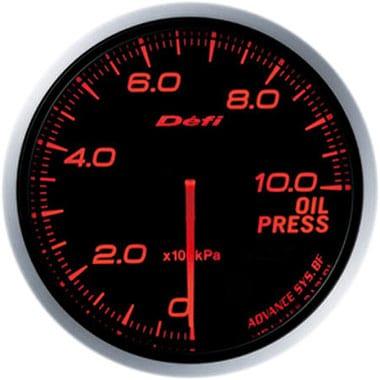 Defi Amber Advance BF Oil Pressure Gauge - 60mm - 10 Bar-DF10202 - RZCrewGarage