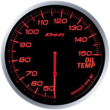 Defi Amber Advance BF Oil Temperature Gauge - 60mm - 50-150C-DF10402 - RZCrewGarage