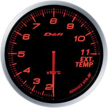 Defi Amber Advance BF Exhaust Gas Temperature Gauge - 60mm - 200-1100C-DF10602 - RZCrewGarage