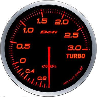 Defi Amber Advance BF Boost Gauge - 60mm - 3 Bar-DF14702 - RZCrewGarage