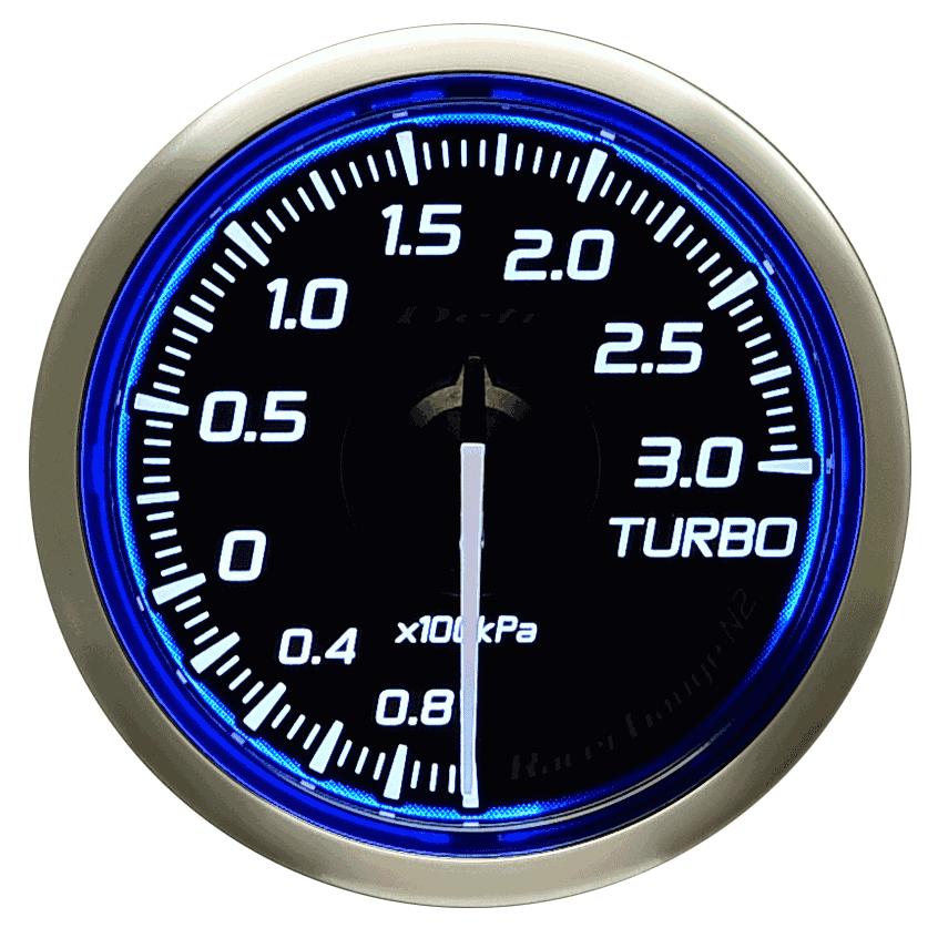 Defi Blue Racer N2 Boost Gauge - 52mm - 3 Bar-DF16101 - RZCrewGarage