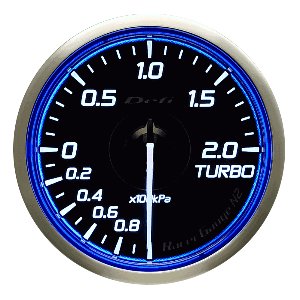 Defi Blue Racer N2 Boost Gauge - 60mm - 2 Bar - [variant sku] - RZCrewGarage